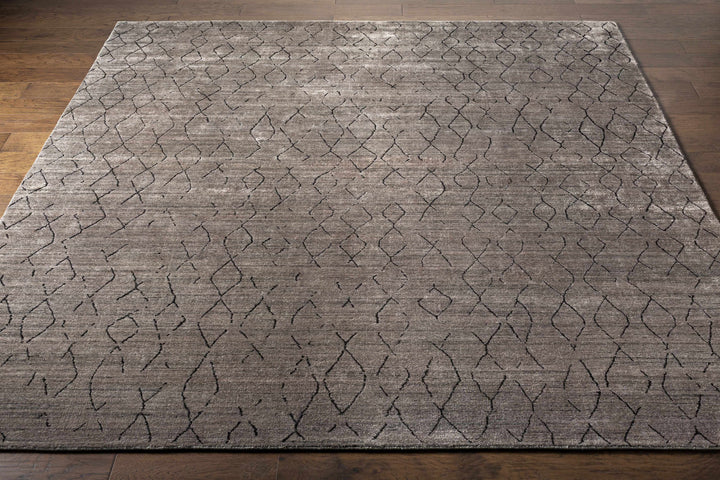 Tomakin Modern Geometrical Design Taupe Hand Loom Area Rug