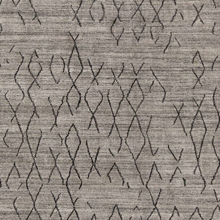Tomakin Modern Geometrical Design Taupe Hand Loom Area Rug