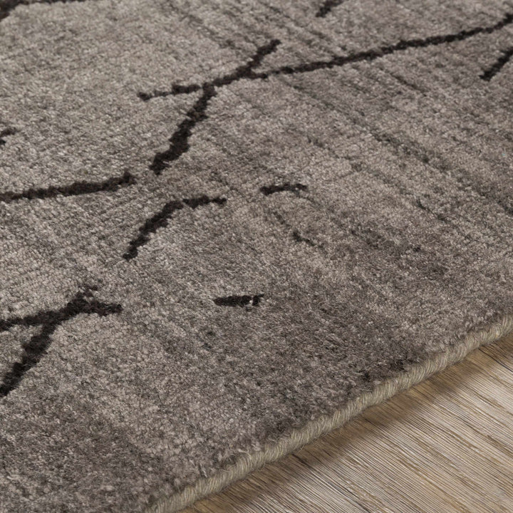 Tomakin Modern Geometrical Design Taupe Hand Loom Area Rug