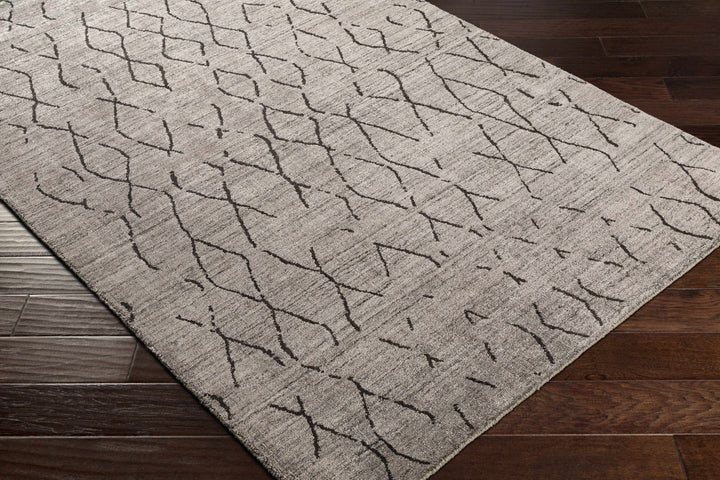 Tomakin Modern Geometrical Design Taupe Hand Loom Area Rug - The Rug Decor