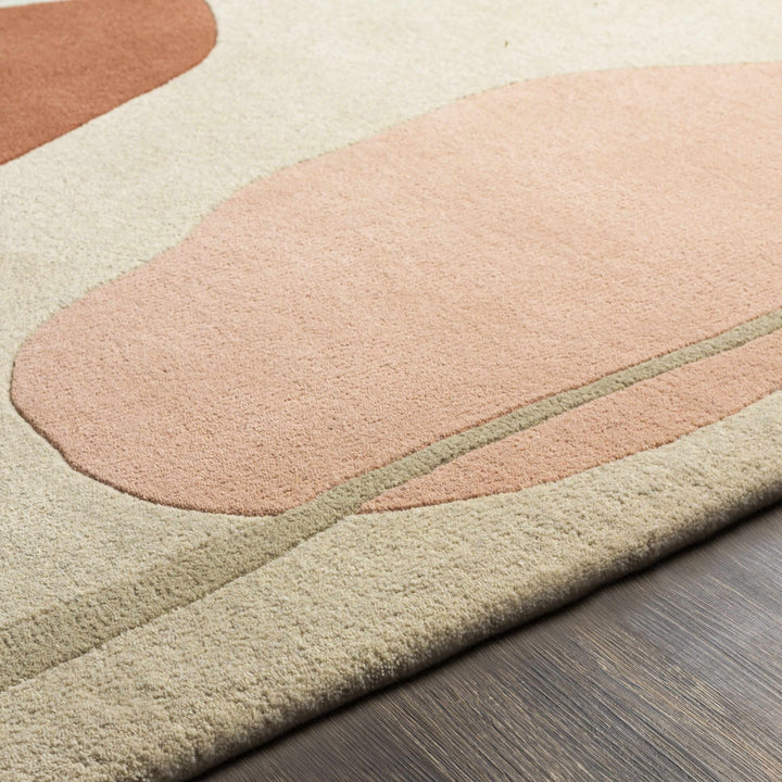 Tomingad Abstract hand - tufted Beige And Rust Rug - The Rug Decor