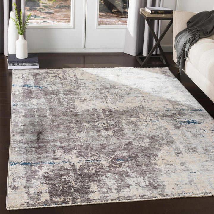 Tonalea Ivory And Gray Modern Abstract Design Area Rug