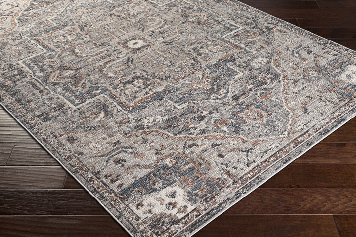 Tongala Traditional Style Gray And Charcoal Outdoor Area Rug