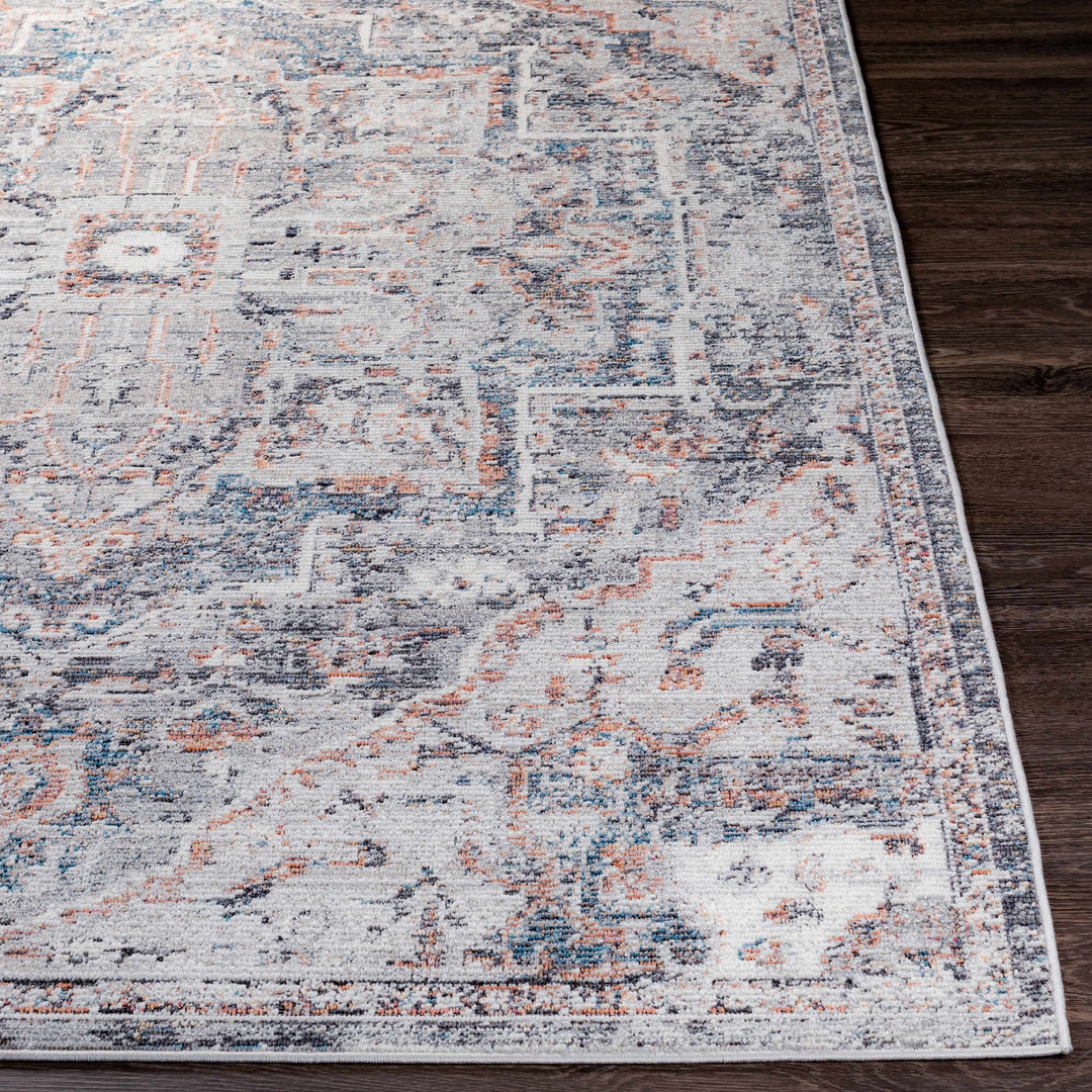 Tongala Traditional Style Gray And Charcoal Outdoor Area Rug