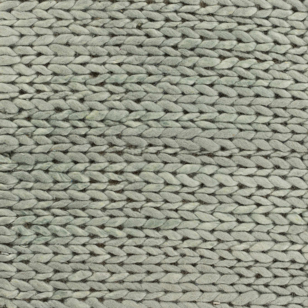 Torrington Green Modern Style Hand Woven Wool Area Rug