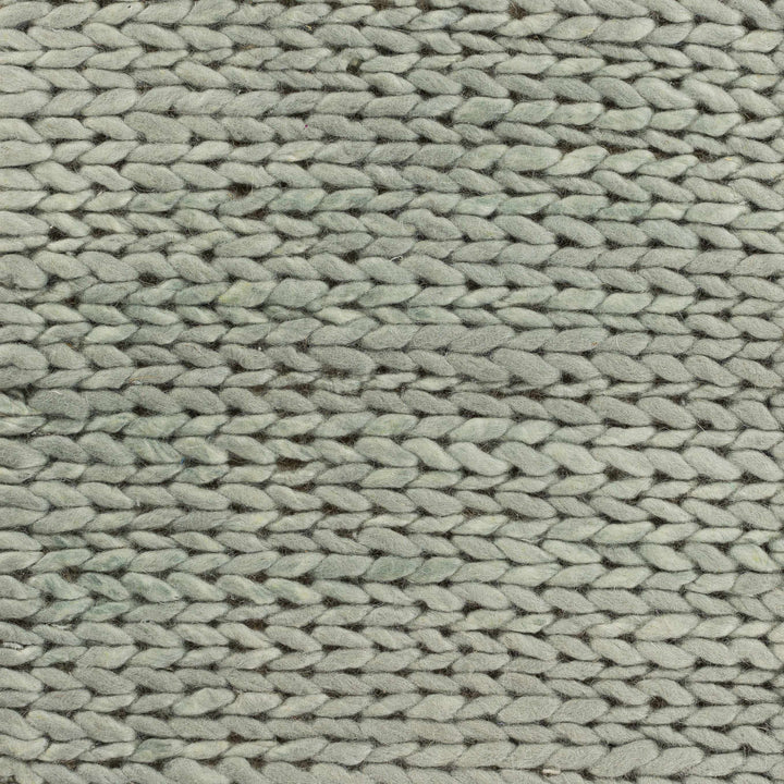 Torrington Green Modern Style Hand Woven Wool Area Rug