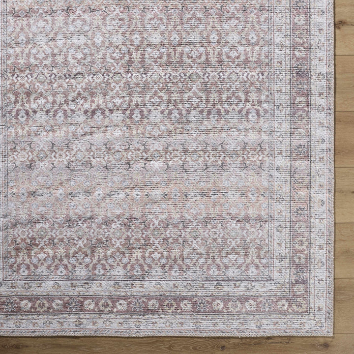 Tosca Traditional Style Rust And Ivory Washable Area Rug - The Rug Decor