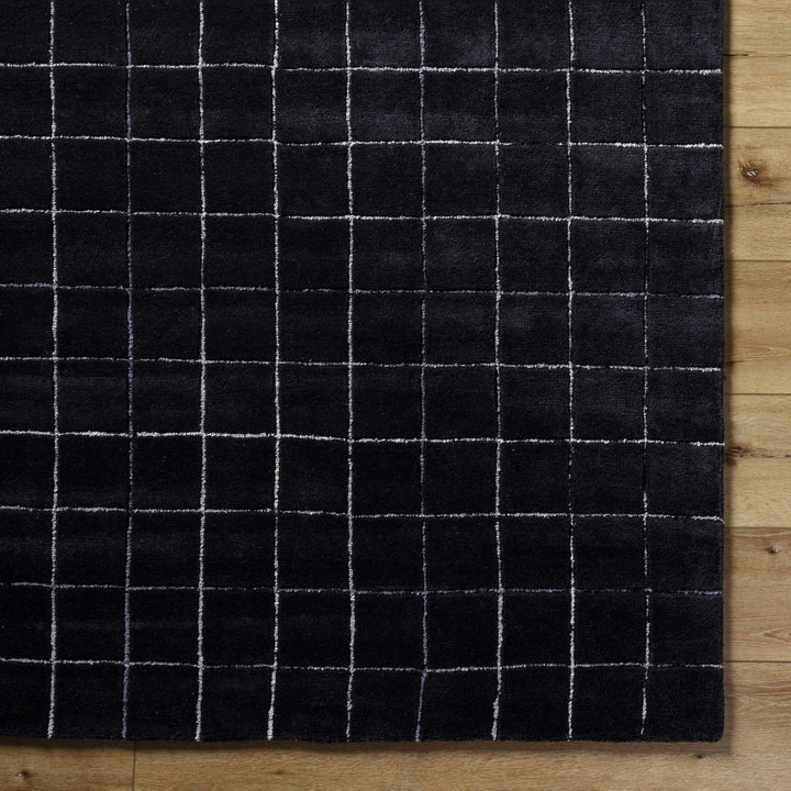Toshi Black Modern Geometrical Pattern Hand Tufted Wool Area Rug - The Rug Decor