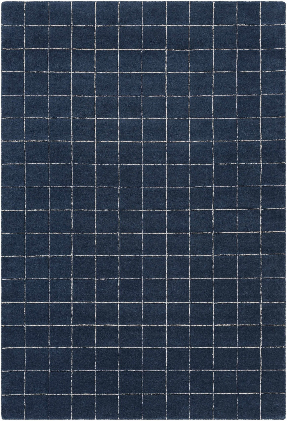 Toshi Modern Geometrical Boxes Blue Area Rug - The Rug Decor