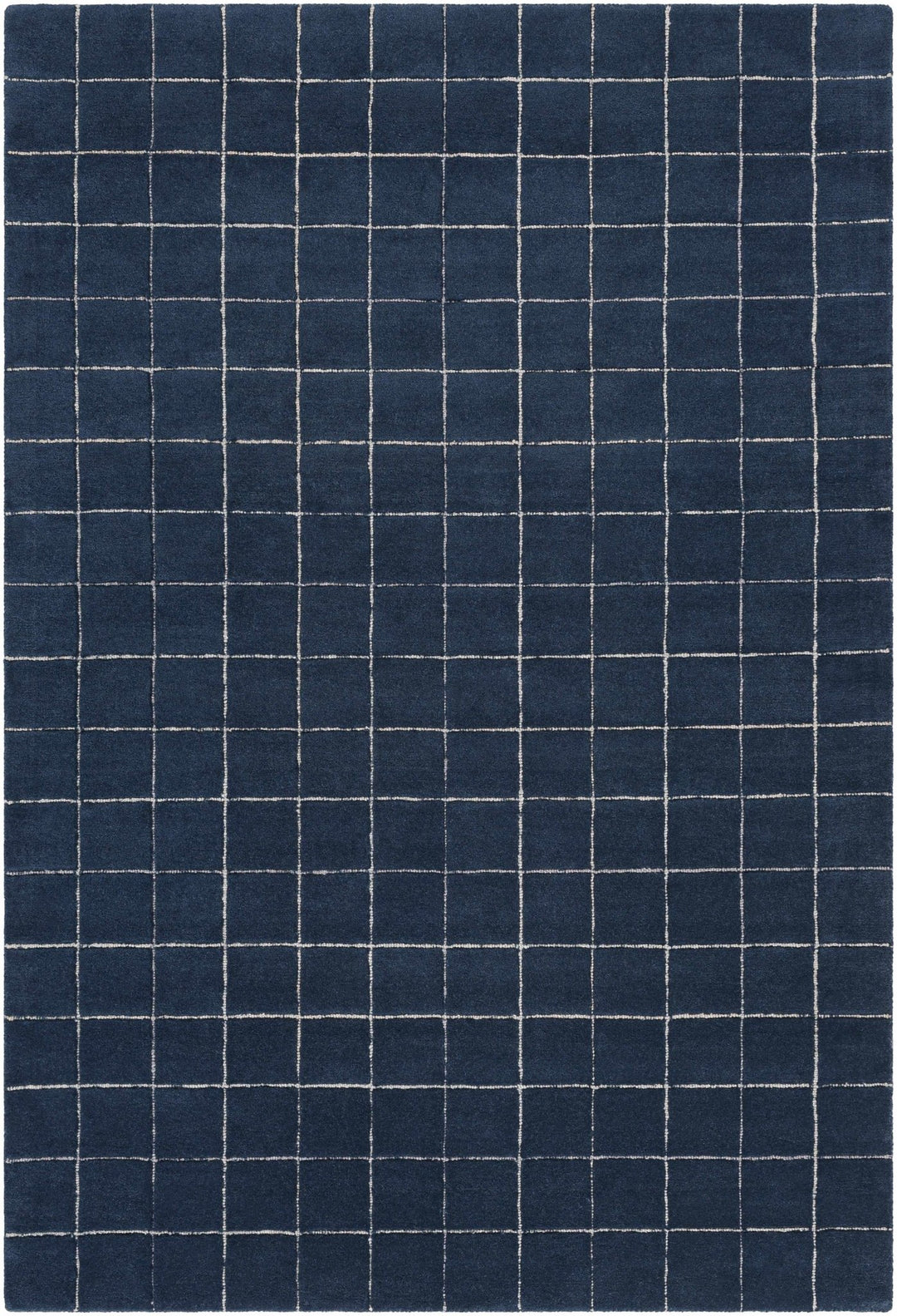 Toshi Modern Geometrical Boxes Blue Area Rug - The Rug Decor