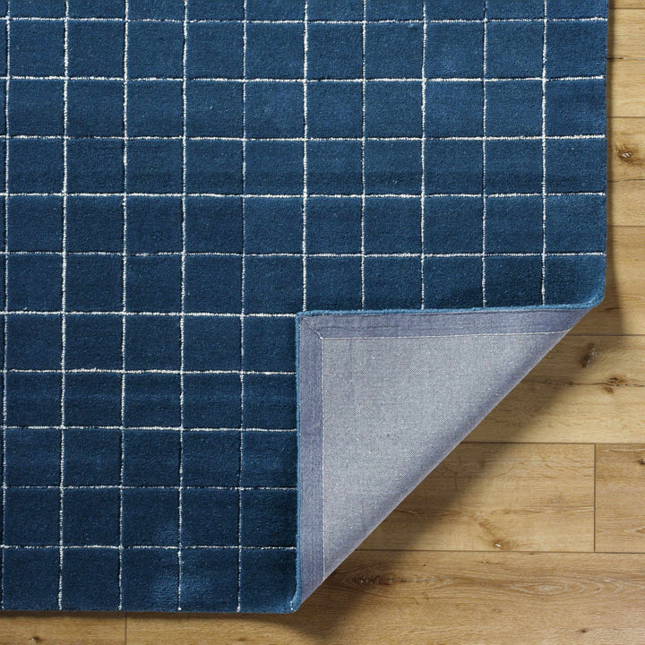 Toshi Modern Geometrical Boxes Blue Area Rug - The Rug Decor