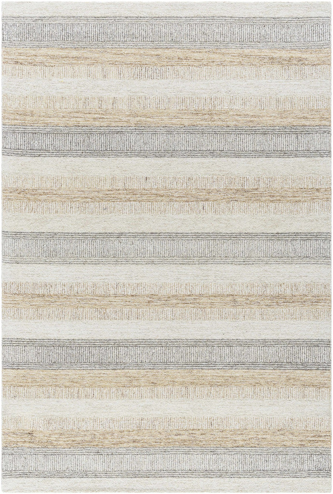 Touca Contemporary Ivory And Gray Area Rug - The Rug Decor