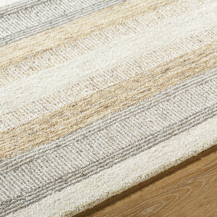 Touca Contemporary Ivory And Gray Area Rug - The Rug Decor