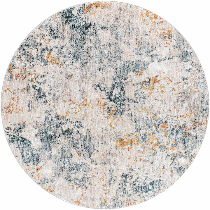 Tracyton Blue And Ivory Modern Abstract Design Area Rug