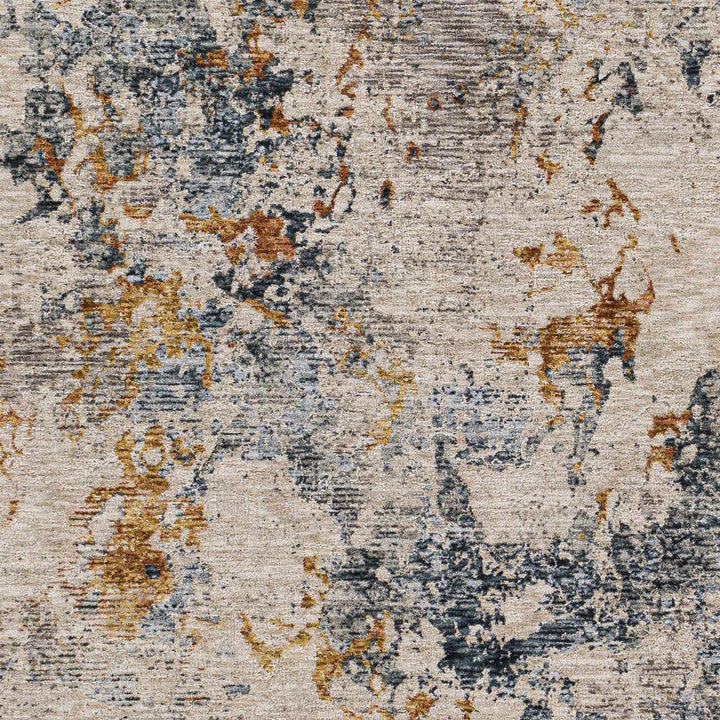 Tracyton Blue And Ivory Modern Abstract Design Area Rug