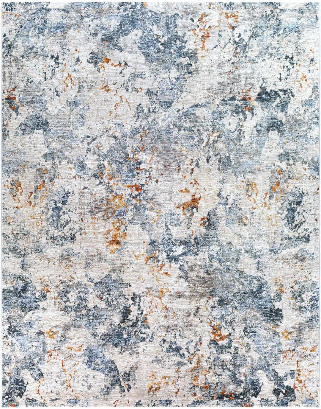 Tracyton Blue And Ivory Modern Abstract Design Area Rug - The Rug Decor
