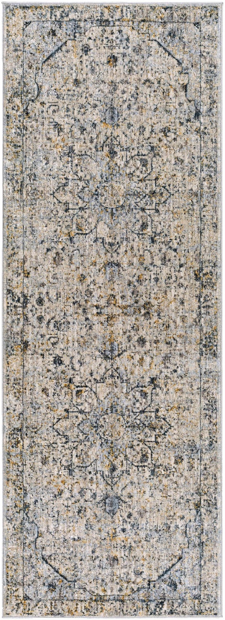 Traditional Beige And Charcoal Rug - The Rug Decor