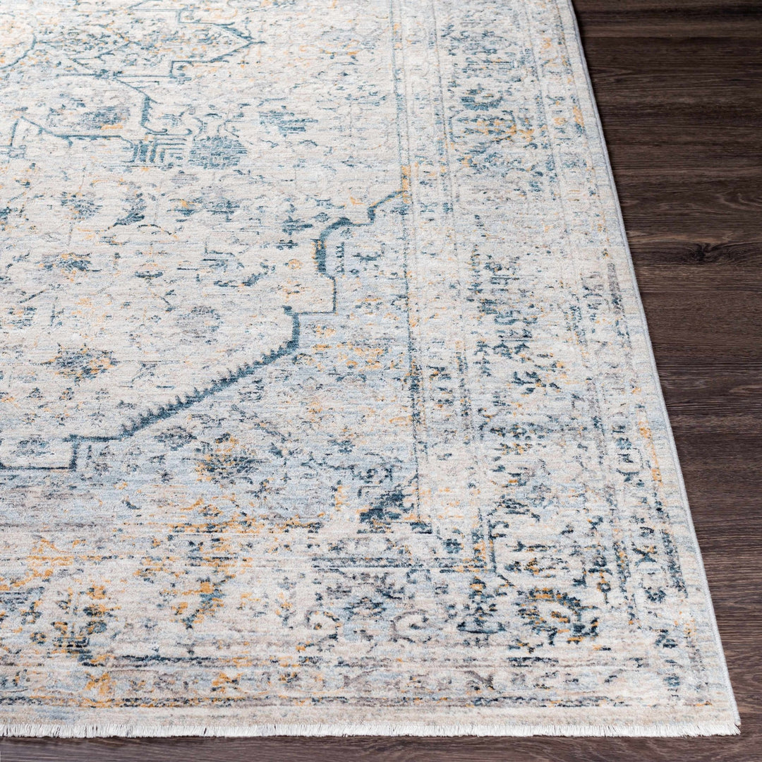 Traditional Beige And Charcoal Rug - The Rug Decor