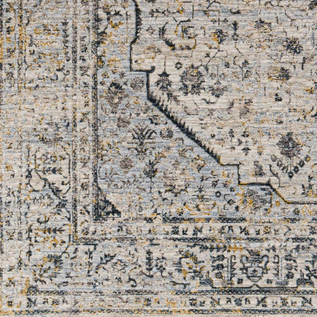 Traditional Beige And Charcoal Rug - The Rug Decor