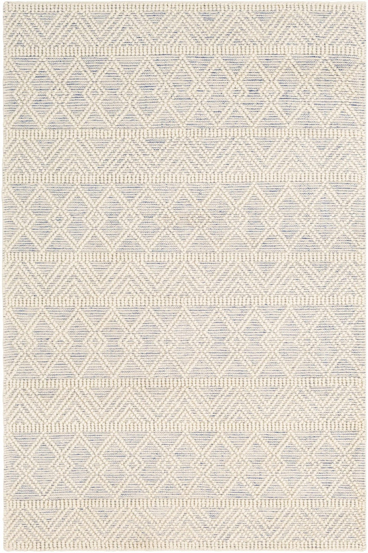 Traditional Beige Flatwoven Dhurrie Rug Woolen Chunky and Soft Trellis Wool Area Rug - The Rug Decor