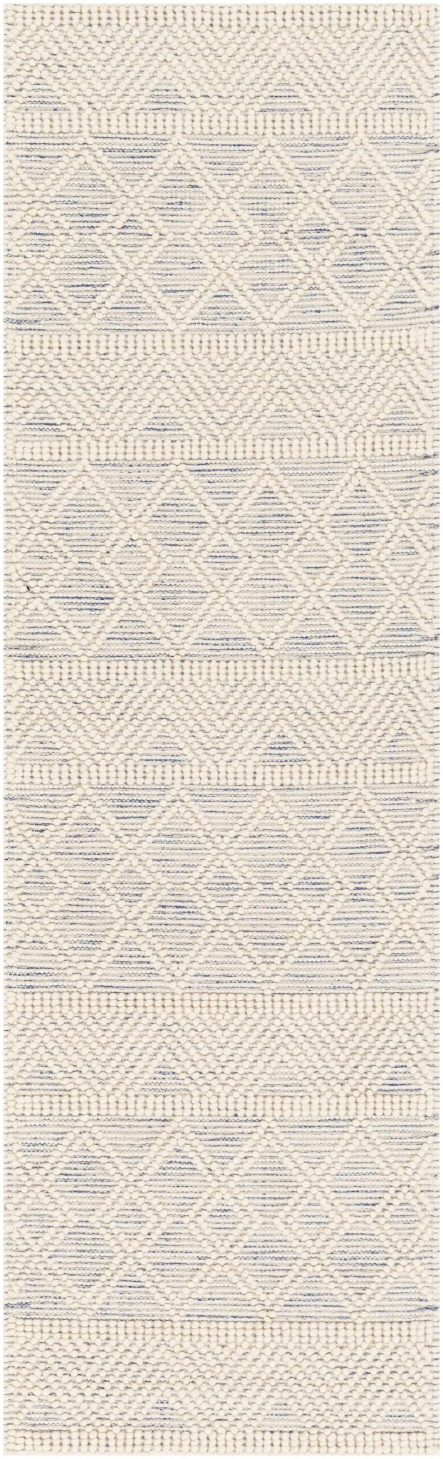 Traditional Beige Flatwoven Dhurrie Rug Woolen Chunky and Soft Trellis Wool Area Rug - The Rug Decor