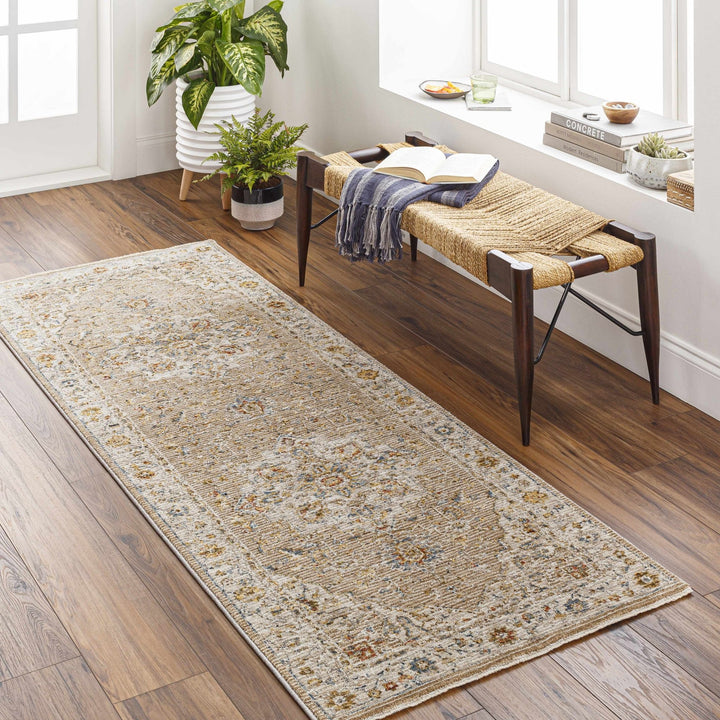 Traditional Beige Oushak Design Rug - The Rug Decor