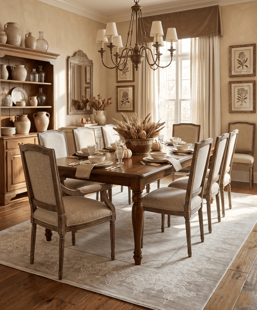 Traditional Brown and Ivory Antique Finish Art Silk Area Rug - The Rug Decor