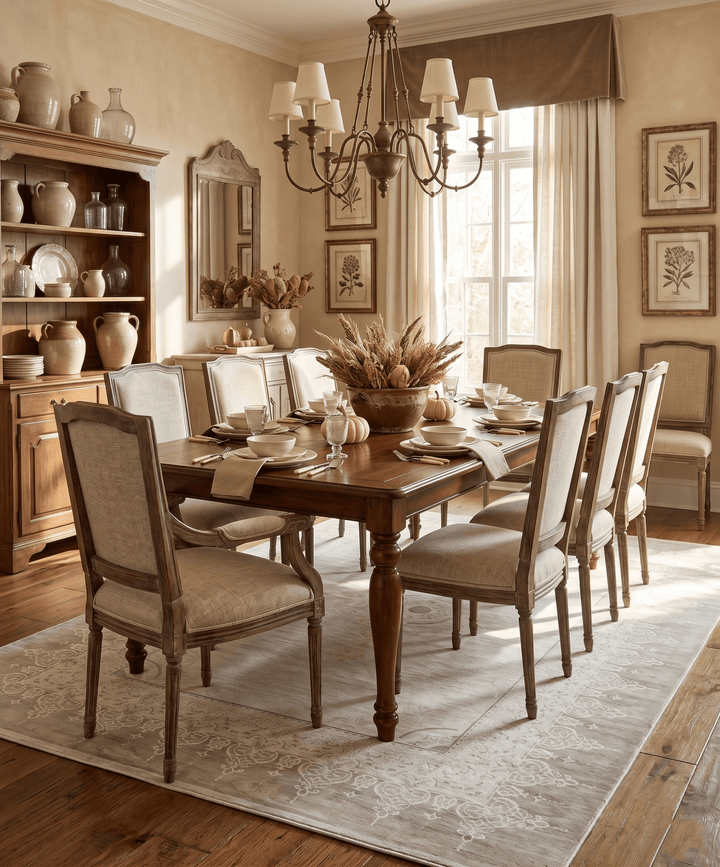 Traditional Brown and Ivory Antique Finish Art Silk Area Rug - The Rug Decor
