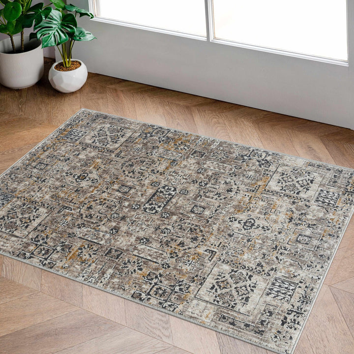 Traditional Camel Machine Woven Rug - The Rug Decor