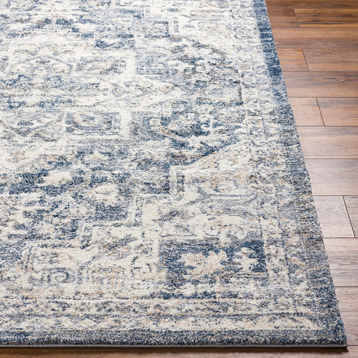Traditional Charcoal And Ivory Rug - The Rug Decor
