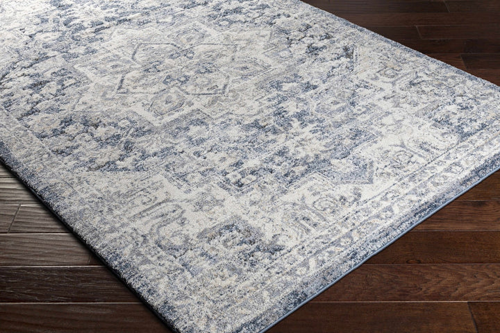 Traditional Charcoal And Ivory Rug - The Rug Decor