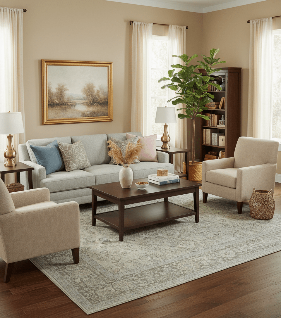 Traditional Design Beige, Brown And Pink Hand Knotted Custom Made Wool Rug - The Rug Decor