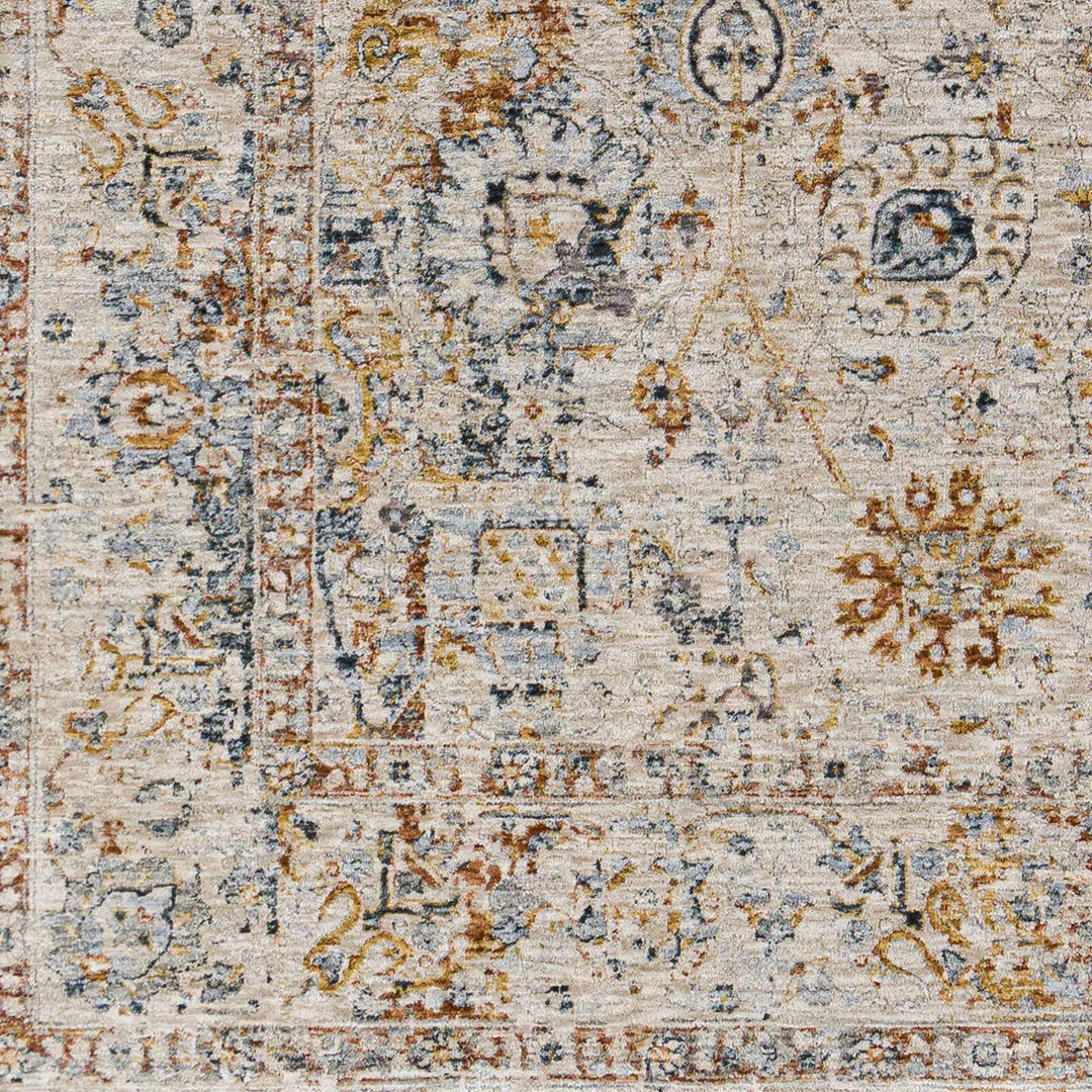 Traditional Design Beige Oushak Machine Woven Rug - The Rug Decor
