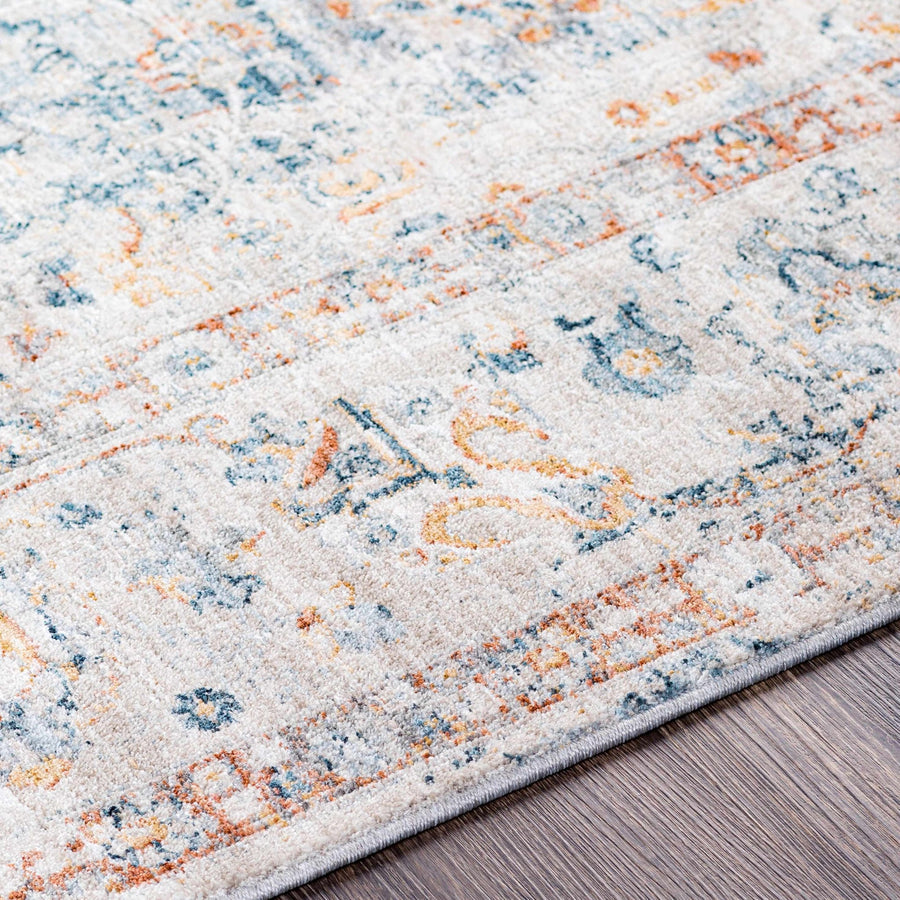 Traditional Design Beige Oushak Machine Woven Rug - The Rug Decor