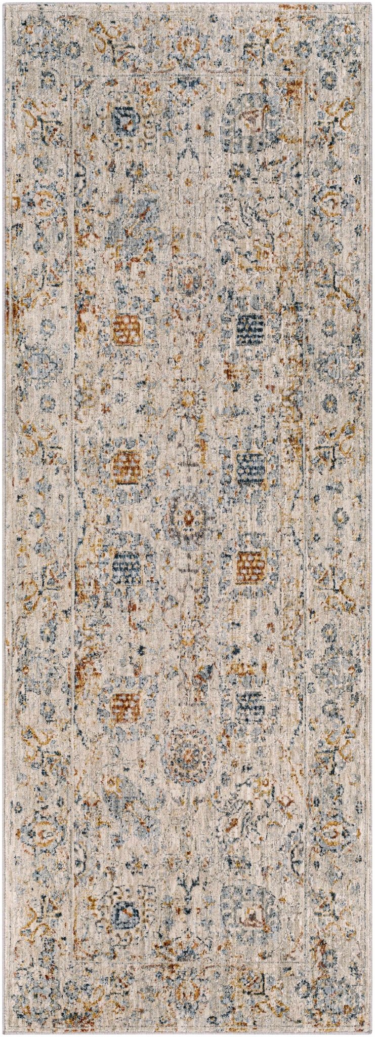 Traditional Design Beige Oushak Machine Woven Rug - The Rug Decor