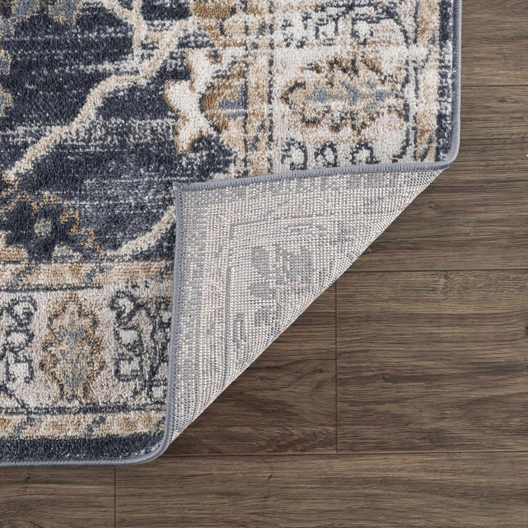 Traditional Design Charcoal, Beige and Camel Medium pile Area rug - The Rug Decor