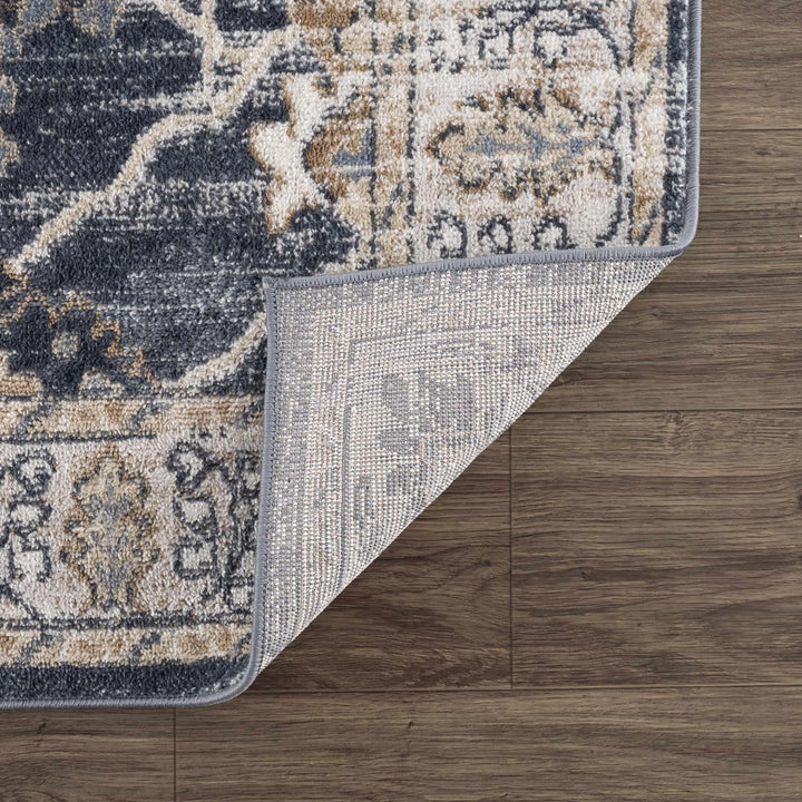 Traditional Design Charcoal, Beige and Camel Medium pile Area rug - The Rug Decor