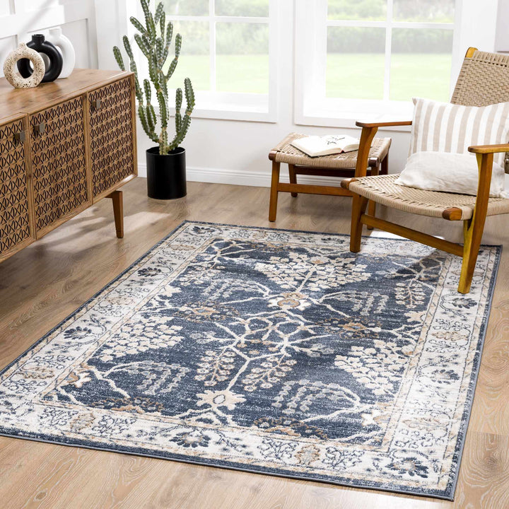 Traditional Design Charcoal, Beige and Camel Medium pile Area rug - The Rug Decor