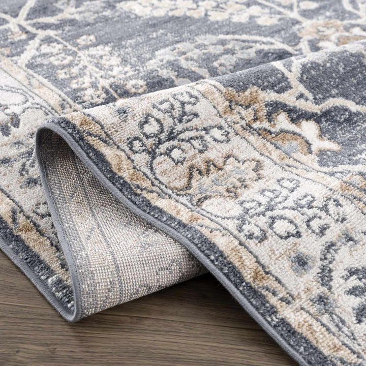Traditional Design Charcoal, Beige and Camel Medium pile Area rug - The Rug Decor