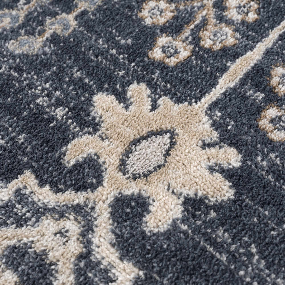 Traditional Design Charcoal, Beige and Camel Medium pile Area rug - The Rug Decor