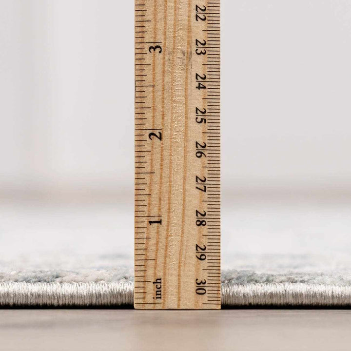 Traditional Gray And Beige Oushak Machine Woven Rug - The Rug Decor