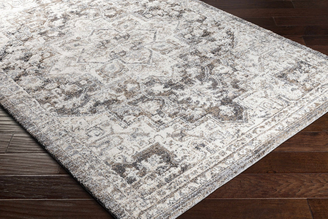 Traditional Gray And Beige Rug - The Rug Decor