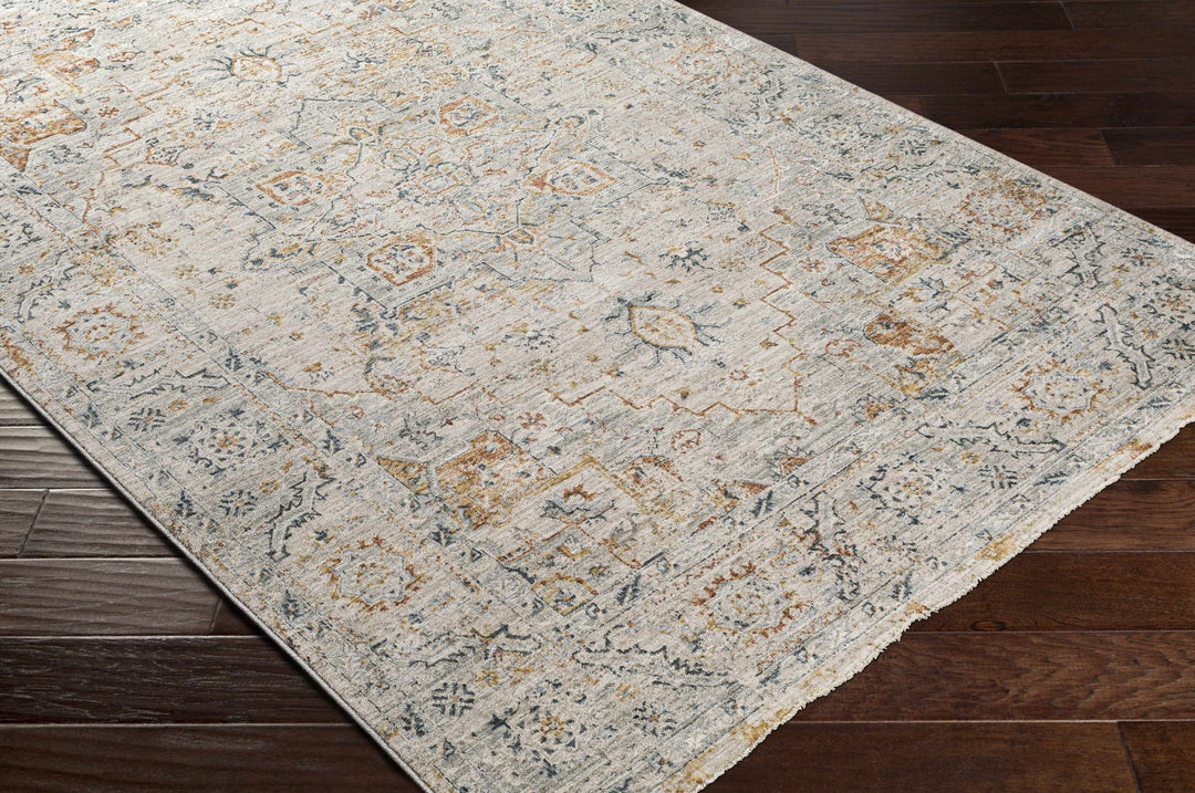 Traditional Gray And Beige Rug - The Rug Decor
