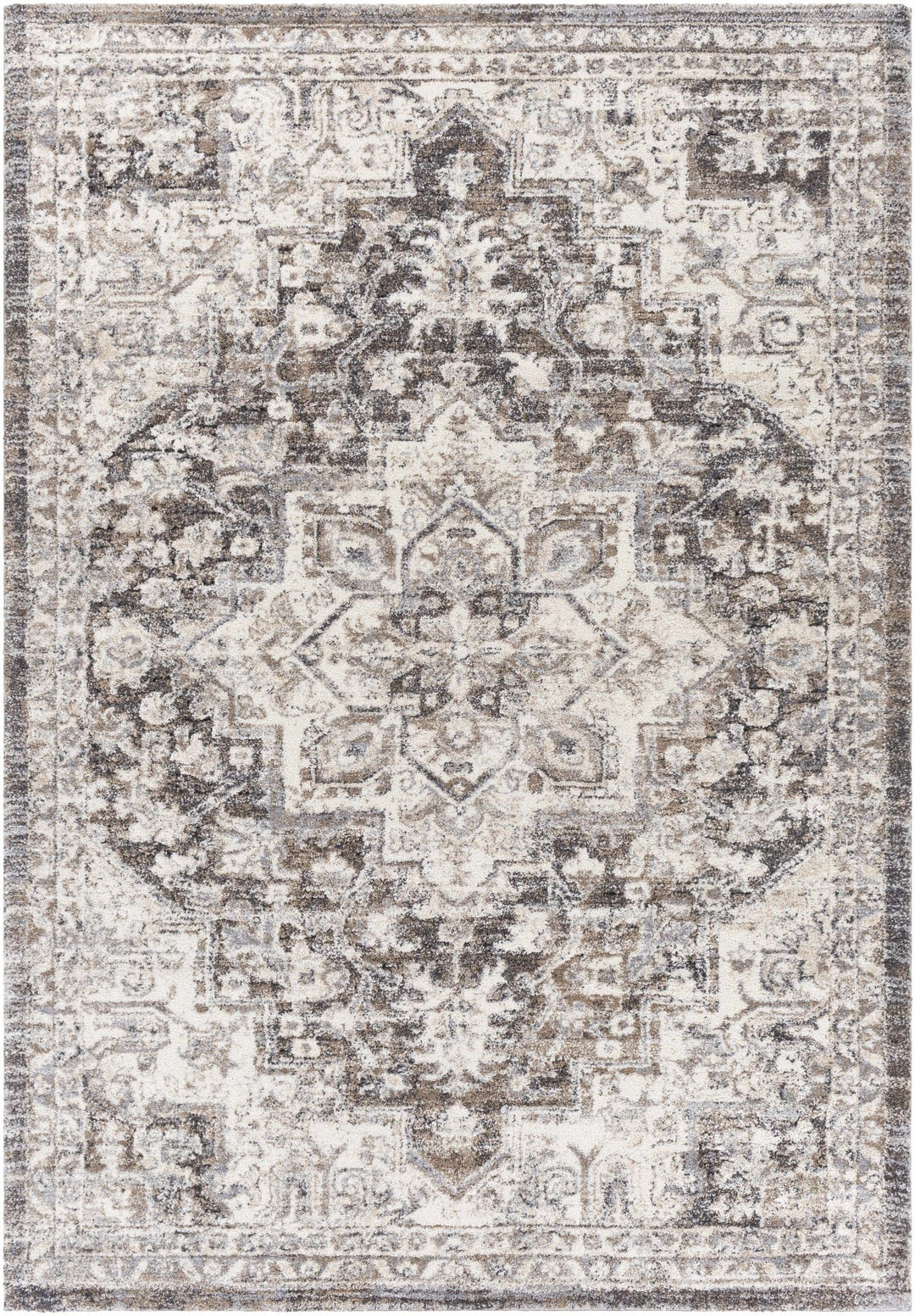 Traditional Gray And Beige Rug - The Rug Decor