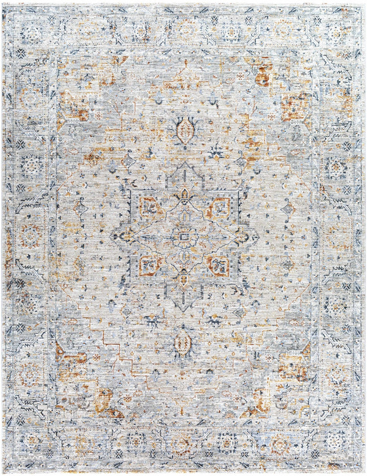 Traditional Gray And Beige Rug - The Rug Decor