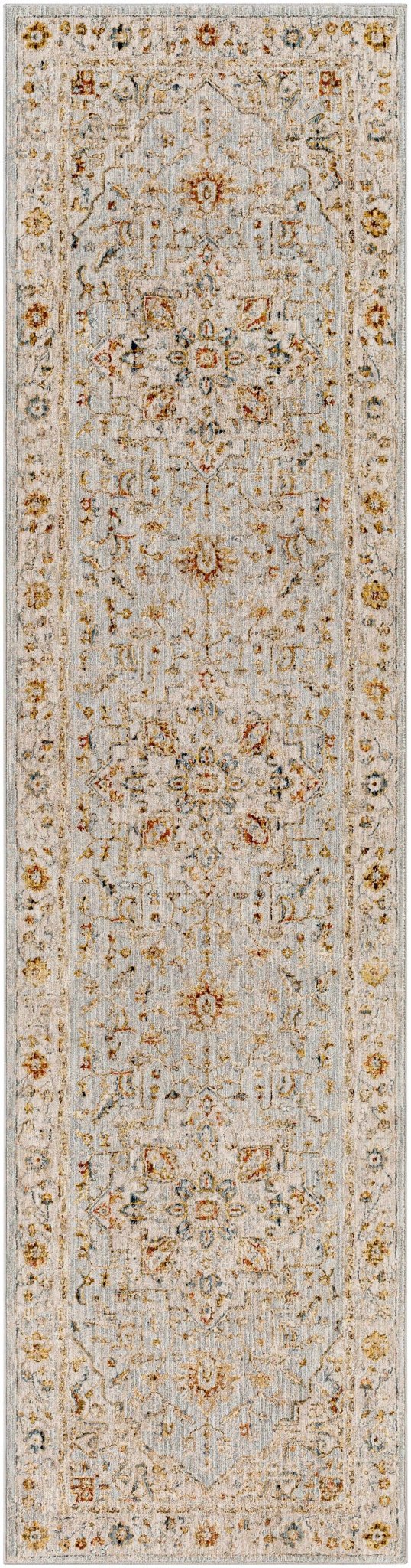 Traditional Heriz Gray Machine Made Rug - The Rug Decor