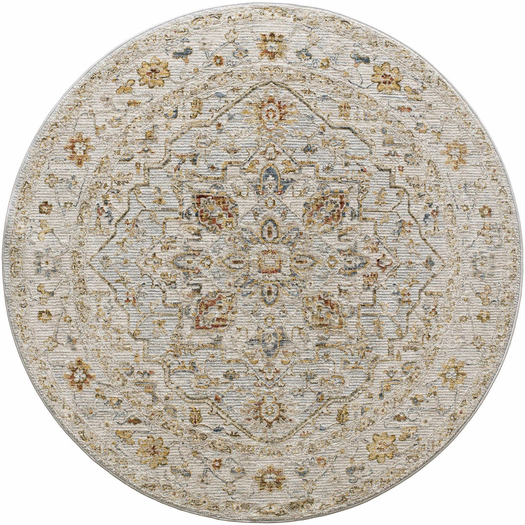 Traditional Heriz Gray Machine Made Rug - The Rug Decor