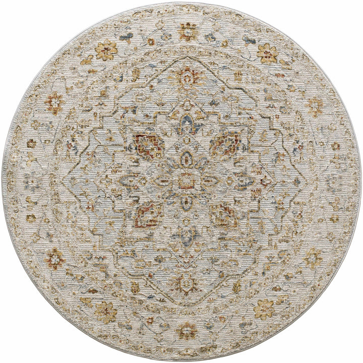 Traditional Heriz Gray Machine Made Rug - The Rug Decor