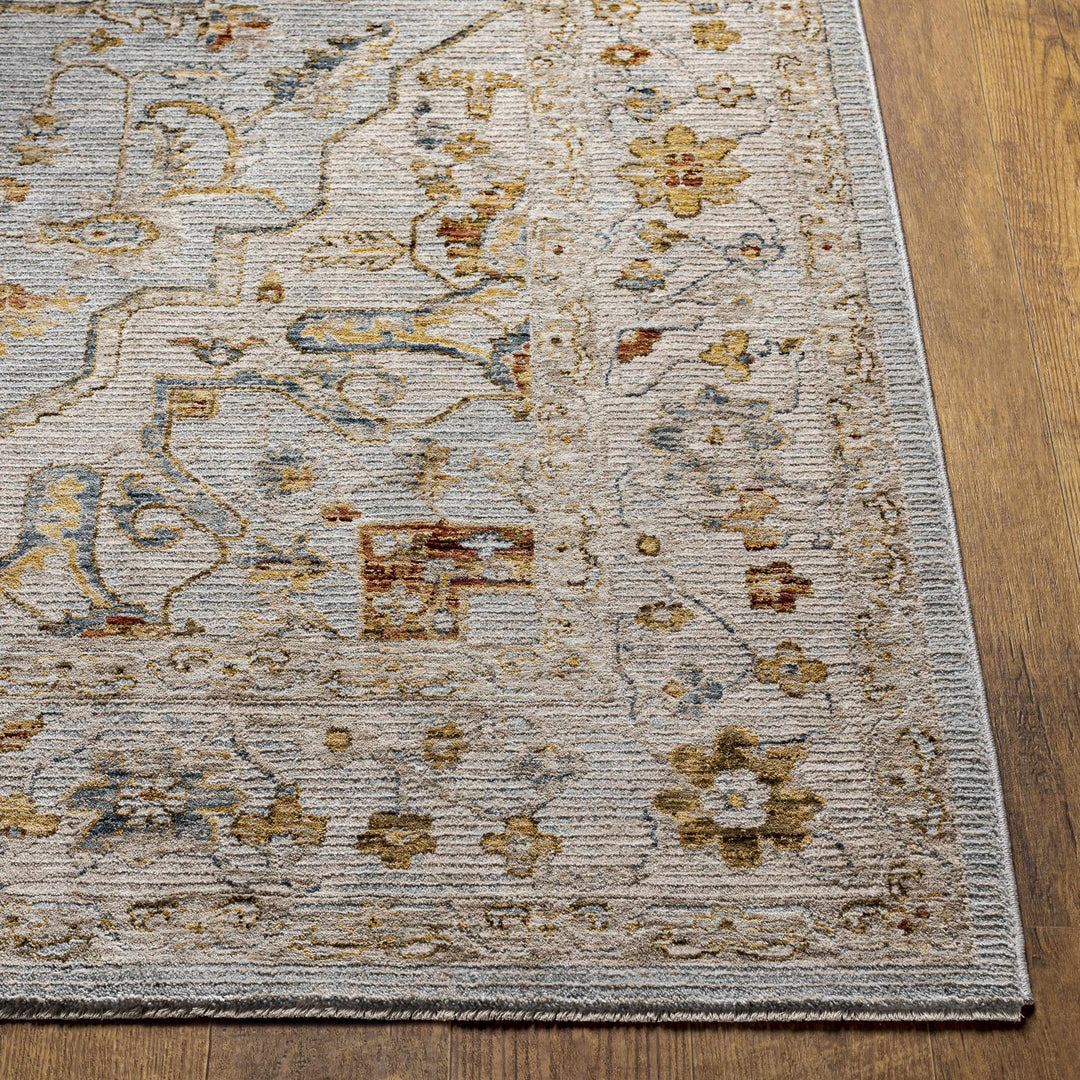 Traditional Heriz Gray Machine Made Rug - The Rug Decor