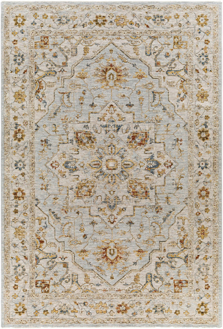 Traditional Heriz Gray Machine Made Rug - The Rug Decor